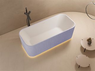 Ванна из искусственного камня ABBER Stein AS9663Violett 170x75см фиолетовый